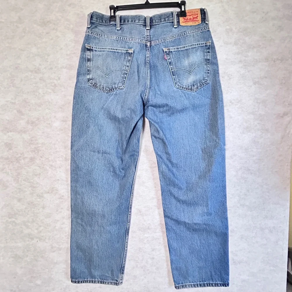 Levi's 550 Relaxed‎ Fit Jeans Mens W38 L32 Medium Wash Denim Blue